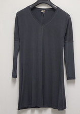 B STCHD Womens Dress Jersey Knit Medium Modal Blend Long Sleeve Gray