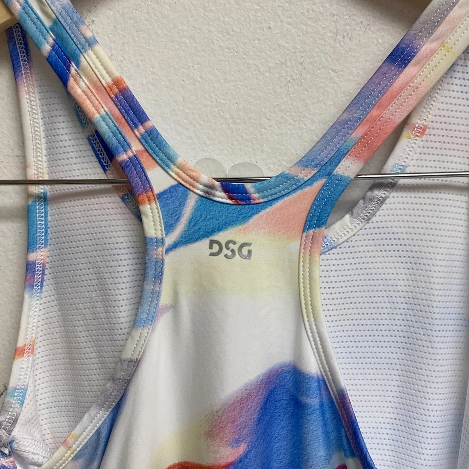 DSG Girl's Racerback Relaxed Colorful Dress Summer Watercolor DAG13112PRT - Image 3 of 4