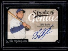 2007 Upper Deck Masterpieces Stroke of Genius Signatures Billy Butler Auto