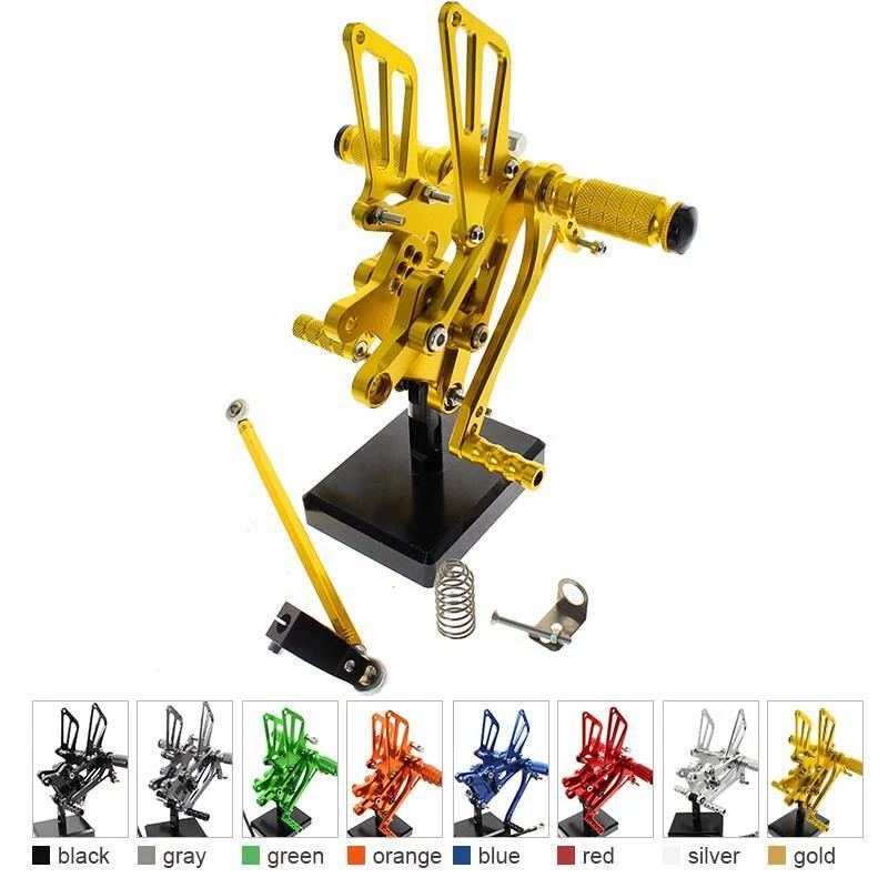 Reposapiés trasero dorado para motocicleta CNC para CBR600F F4I 2001 2002 2003-2007 Foto 2 de 4