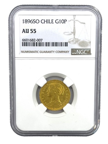 Chile 1953 SO Gold 100 Pesos NGC AU58 | eBay