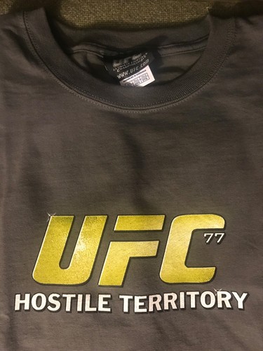 NEW without Tags UFC 77 SILVA vs FRANKLIN Hostile Territory Men's T-Shirt Sz 3XL - Picture 2 of 4