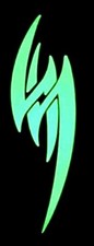 Tekken Jin Kazama Logo Symbol Large Custom Cutout Decal Sticker Glow In The Dark