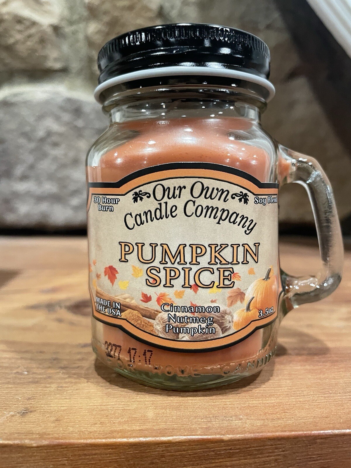 Pumpkin Spice Holiday Candle – Cozy Fall Scent, Autumn Fragrance