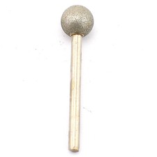 15 mm Spherical Head Diamond Grinding Bit Coated Mounted Points Round Ball Burs