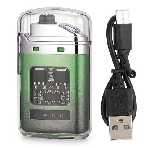 Dual Arc Electric USB Lighter Rechargeable Plasma Windproof Flameless Cigarette - Picture 15 of 18