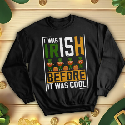 Lustiges Sweatshirt Pullover Kobold & Gold Familie St. Patricks Day irisch #STPD