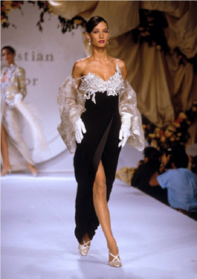 CHRISTIAN DIOR Haute Couture AW1990 Embellished Dress US8