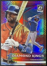 YORDAN ALVAREZ RED Dragon RARE 2022 Donruss OPTIC Diamond Kings /99 ASTROS SP