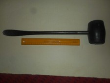 KEN TOOL T-2X Tire Mount Demount Spoon 18" Curved with RUBBER MALLET Head 1950's