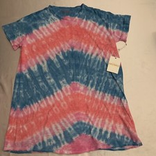 Show Me Your Mumu Tie Dye Dylan T-Shirt Dress Cotton Candy Size XS New NWT