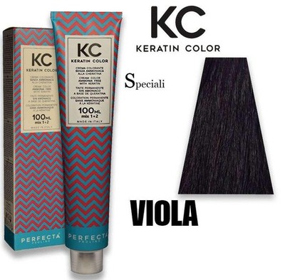 Professional Hair Dye Purple Fashion Kc Keratin Cream Color 100ml