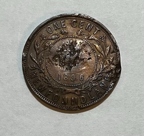 Photo of a 1896 Canada Large Cent from an eBay listing that sold on May 8, 2026