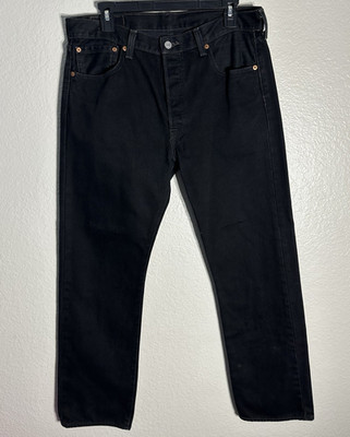 Levi s Men s Black Dark Wash Straight Regular Fit Mid Rise Denim Jeans 5-Pocket