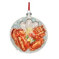 Gift Company [W0526] HäNger MeeresfrüChteplatte, Rot/Weiß 10,2X4,2X11,8Cm