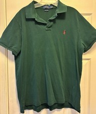 Polo Ralph Lauren Boys' Short Sleeve Polo Shirt Dark Green, XL 18-20