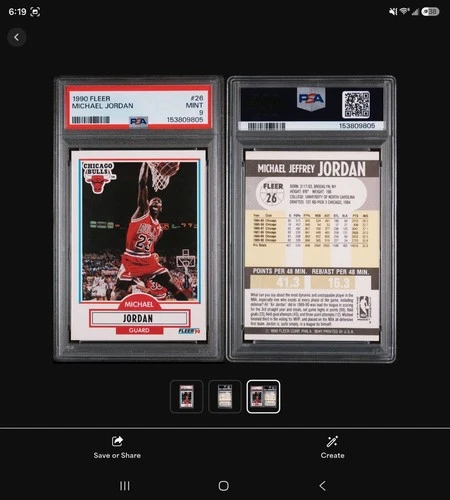 1990-91 Fleer - Michael Jordan #26 PSA GRADED 9 EXCELLENT MINT 🐐 🔥