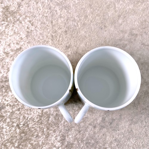 Hermes Demitasse Cup & Saucer Les Matins De L'etang Porcelain 2 Sets With Case - Picture 8 of 16