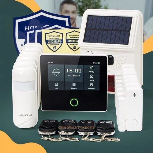 HOMSECUR Wireless WIFI 4G 2G LCD Home House 4.3" Alarm System