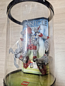 LEGO Bionicle Tahu Mistika Retail Display Case original wall mount with hanger