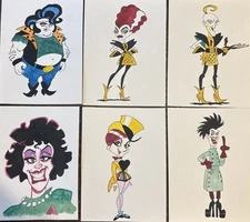 ANY 5 of your choice Original Art ACEO Miniature Rocky Horror Tim Curry RHPS 