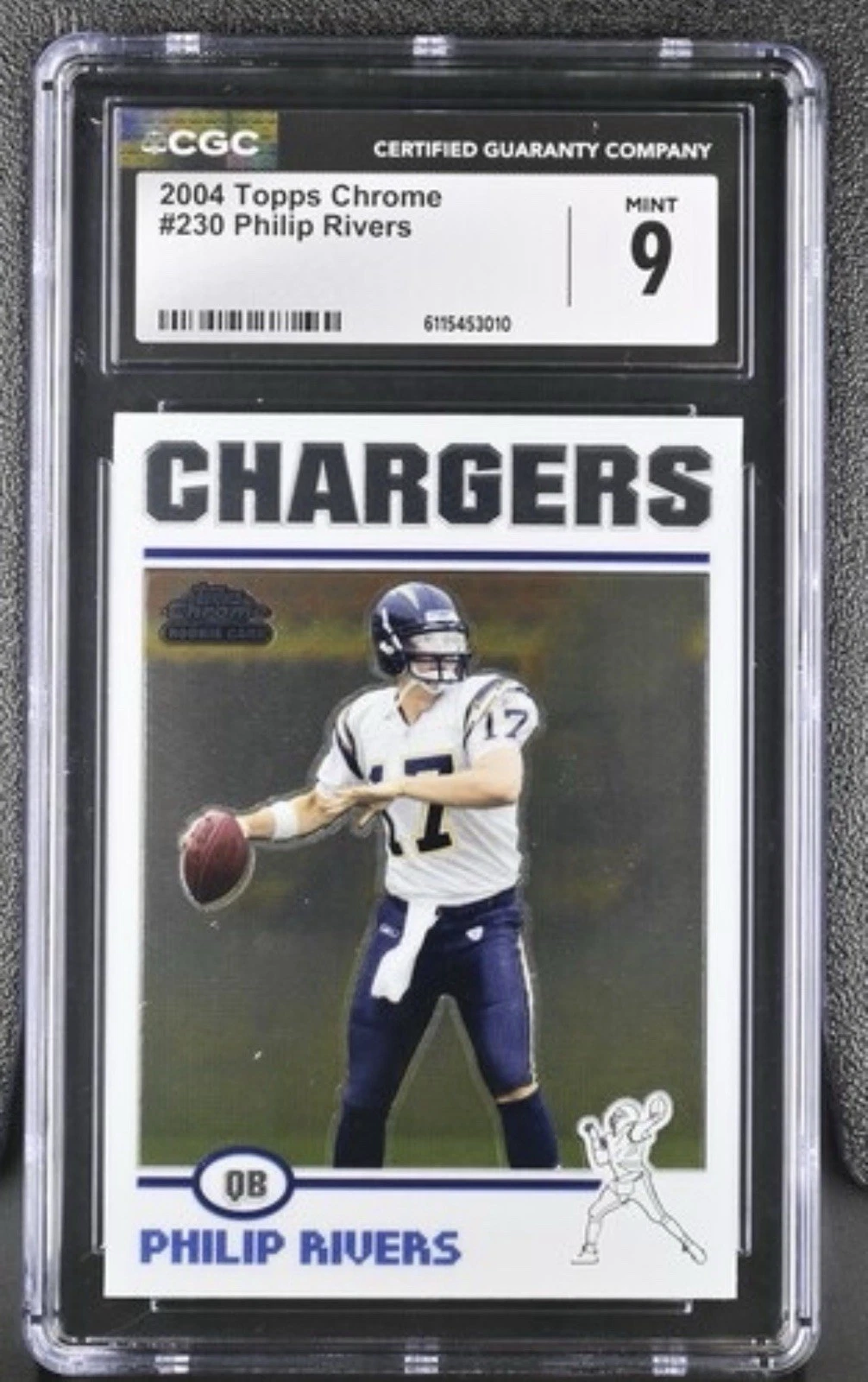 Deal for 2004 Topps Chrome Philip Rivers #230 PSA 9