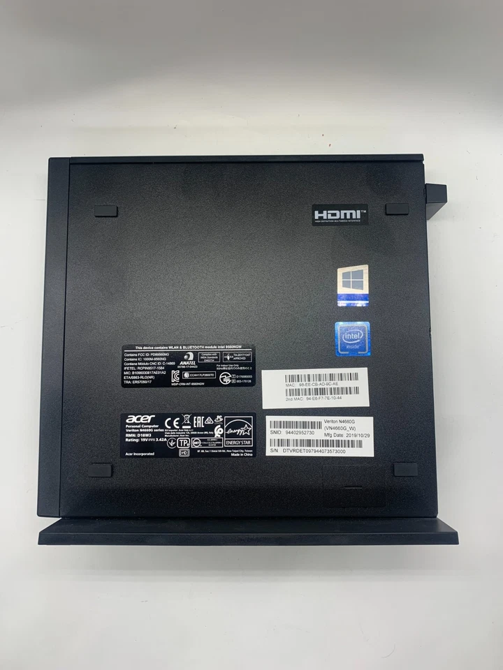 Acer Veriton N VN4660G DDR4-SDRAM G4930T mini PC Intel® Celeron® G 4 GB 64 GB SS - Immagine 2 di 4