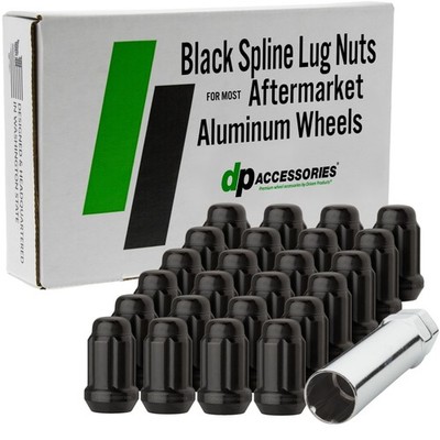 DPAccessories Lug Nuts Compatible with 2016-2023 Toyota Tacoma | Black Spline...