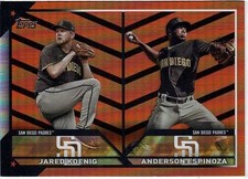 2023 Topps Update Jared Koenig & Anderson Espinoza Orange & Black Foil No. US265