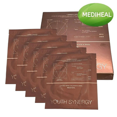 [MEDIHEAL] Youth Synergy Lifting Mask Collagen X Snail - 1er Pack (5pcs) / KBeauty