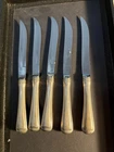 Gorham Monet Sterling Silver Handled Dinner Knives Set of 5 Stainless Blade