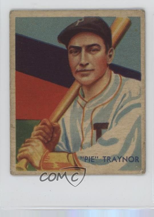 1934-36 National Chicle Diamond Stars R327 Pie Traynor #27 HOF 0q4x