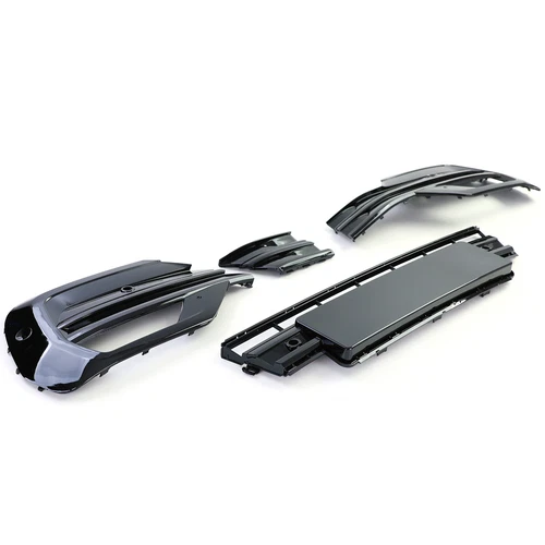 Mascherine fendinebbia nero lucido per VW T6.1 Bus Transporter dal 19 - Foto 5 di 5