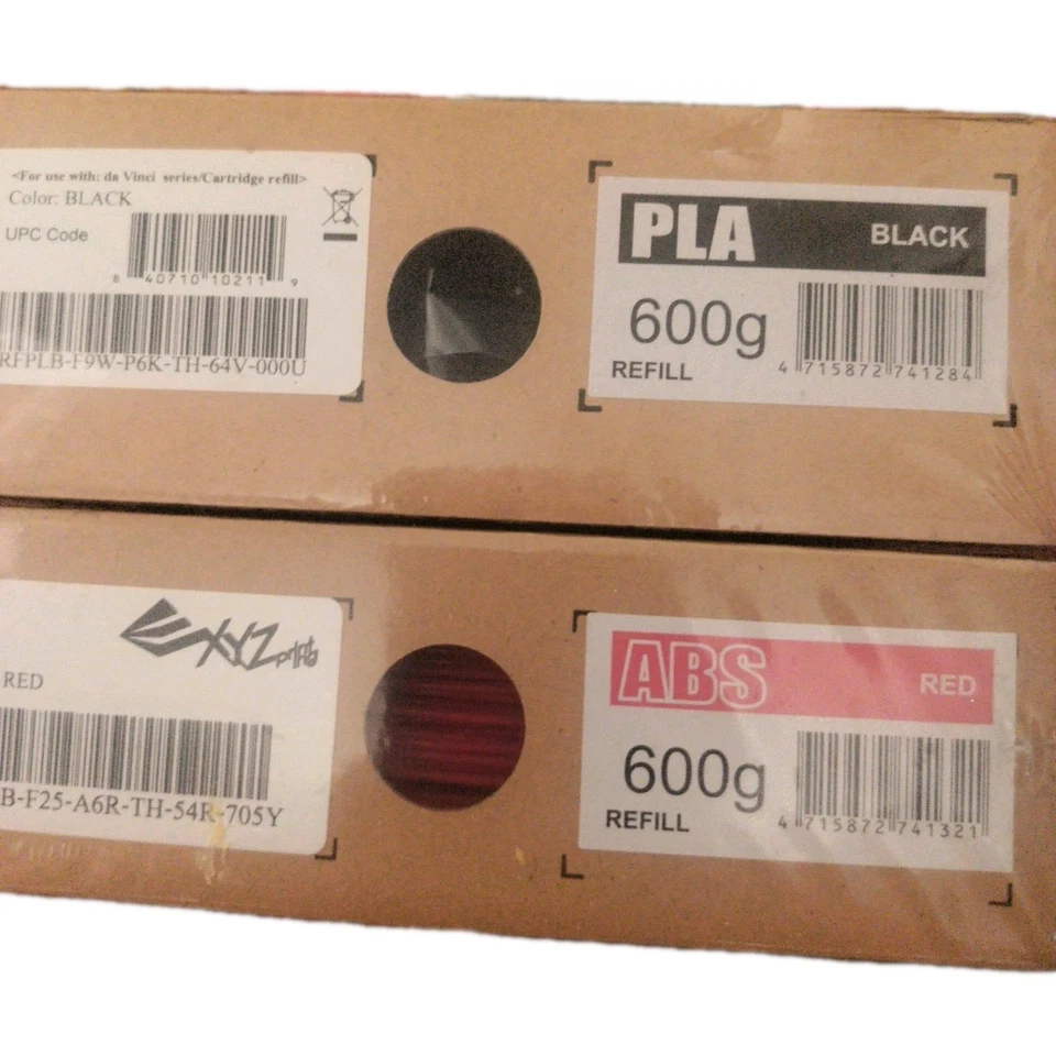 3 Brand New XYZ da Vinci ABS Filament Refill Blue,Black,Red 600g - Image 3 of 3