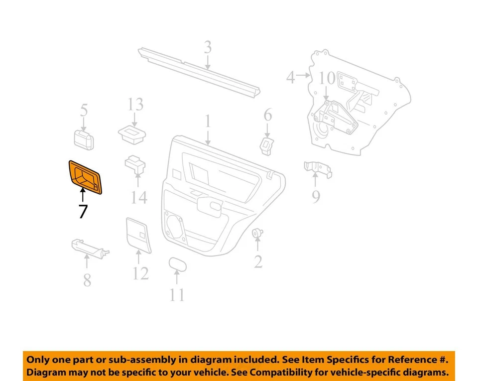 SE ADAPTA A CADILLAC SRX 2007-2008 BISEL R/D I/S HDL *ÉBANO 25793502 - NUEVO OEM Foto 2 de 3