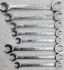 Craftsman Usa 8 Pc Flare Nut Line Wrench Set Sae Metric Mm Inch