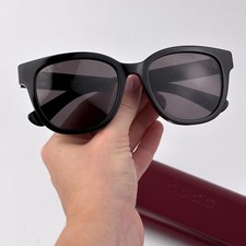 Gucci Women Sunglasses Black Grey Square GG1797SK 001 NEW AUTHENTIC