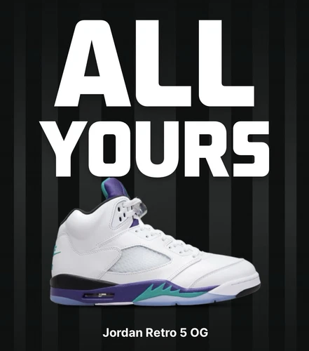 Air Jordan 5 Retro 2025 Grape - size 11 men’s