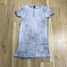 Alice + Olivia Air Grey Marbled Shirt Dress Size Medium
