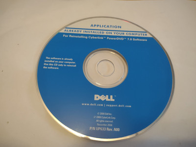 Cyberlink PowerDVD 7.0 Software CD (DELL ONLY)