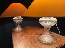 Zwei Tischleuchten Ingo Maurer Modell „ML1“ aus Glas, Vintage aus den 70er Jahre