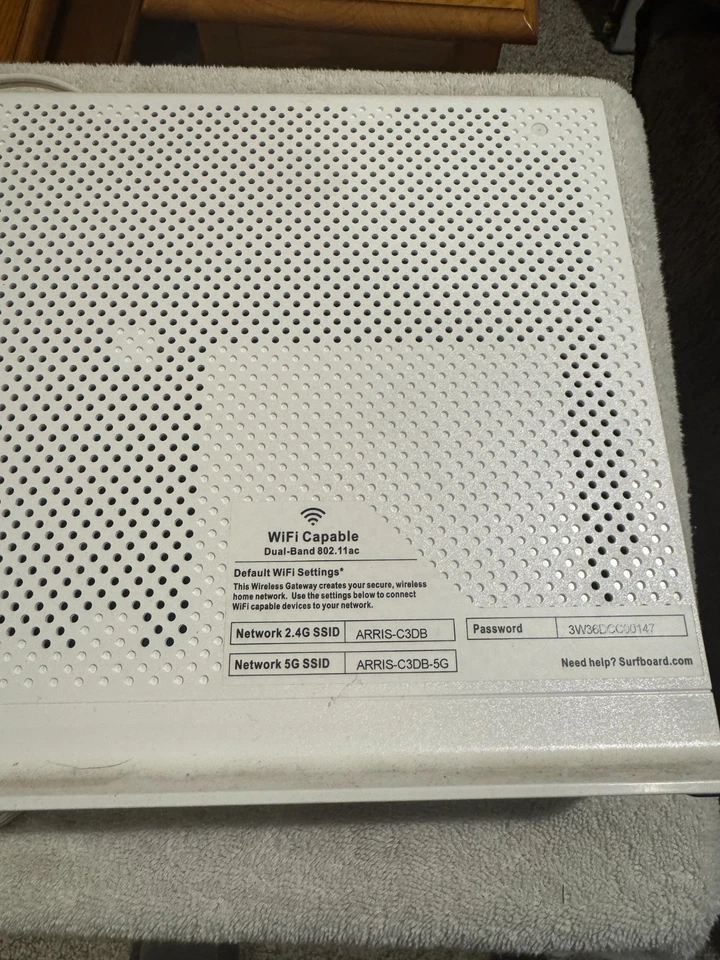 ARRIS Surfboard SVG2482AC WiFi Cable Modem - USED WITH POWER CORD!!!! - Image 2 of 4