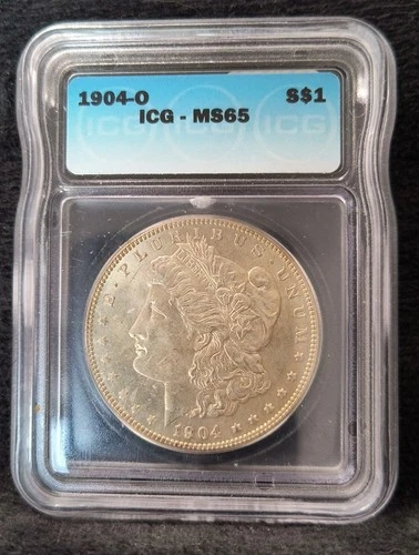 1904-O Morgan Dollar MS65 ICG Beautiful Coin Toned