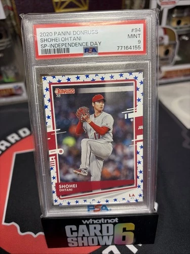 2020 Panini Donruss Shohei Ohtani Independence Day SP- PSA 9 - POP 2