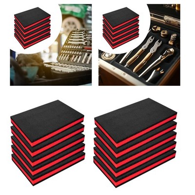 5 Stück Werkzeugkasten Schaumstoffeinlage, Polyurethan Pads, Zuschneidbar,
