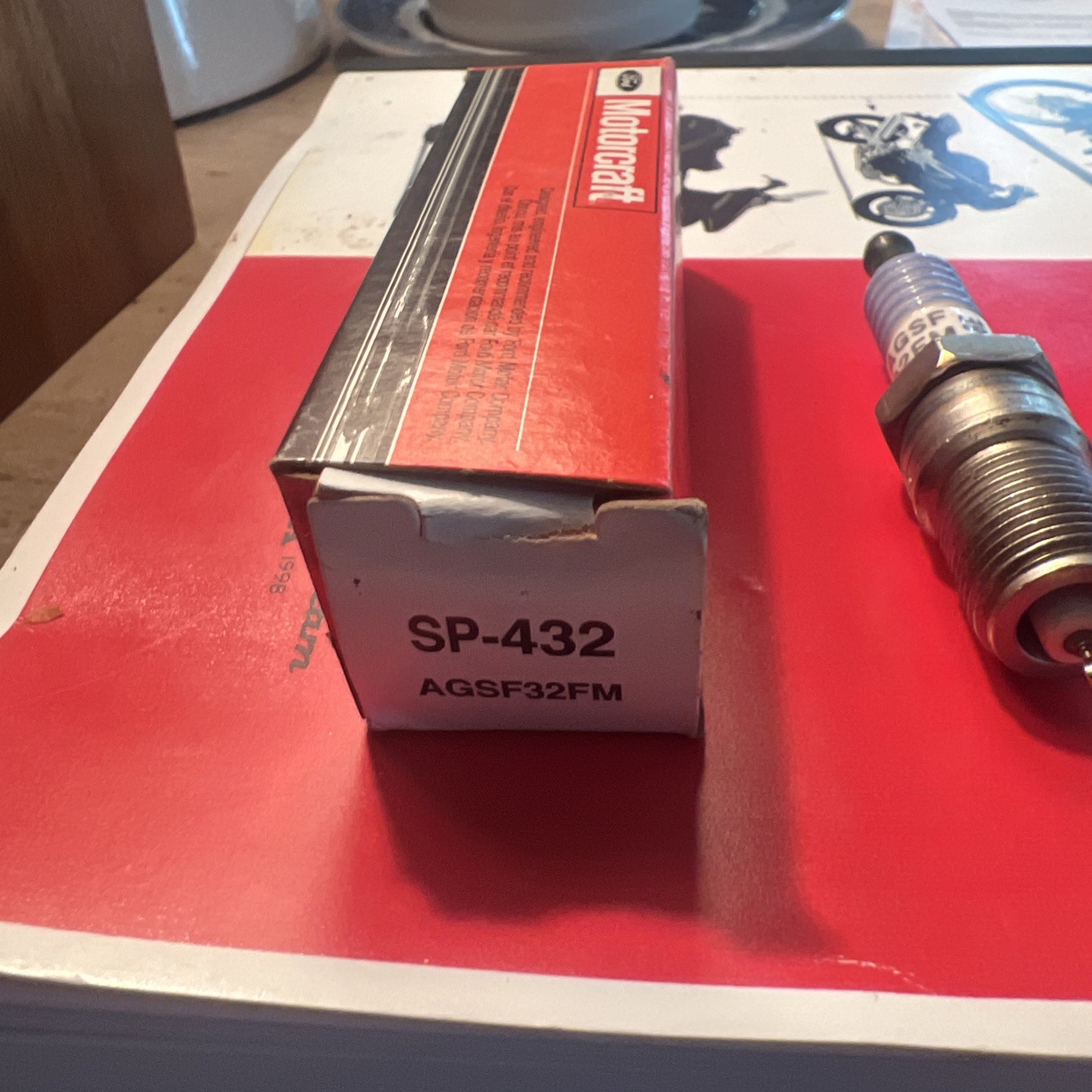 Set of 6 FORD  Motorcraft SP432 Spark Plug AGSF32FM  SP-432 Platinum OEM