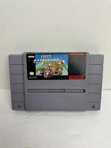 Super Mario Kart (Super Nintendo SNES) Video Game Cartridge Authentic & Tested