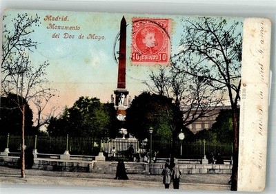 38238301 - Madrid Monument del Dos de Mayo Stamp Pictorial City of Madrid 1908