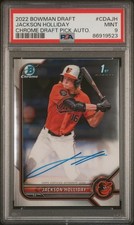 2022 Bowman Draft #CDA-JH Jackson Holliday 1st Chrome Prospect Auto PSA MINT 9
