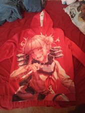 My Hero Academia Anime Hoodie Himiko Toga Pink Long Sleeve Size XXL